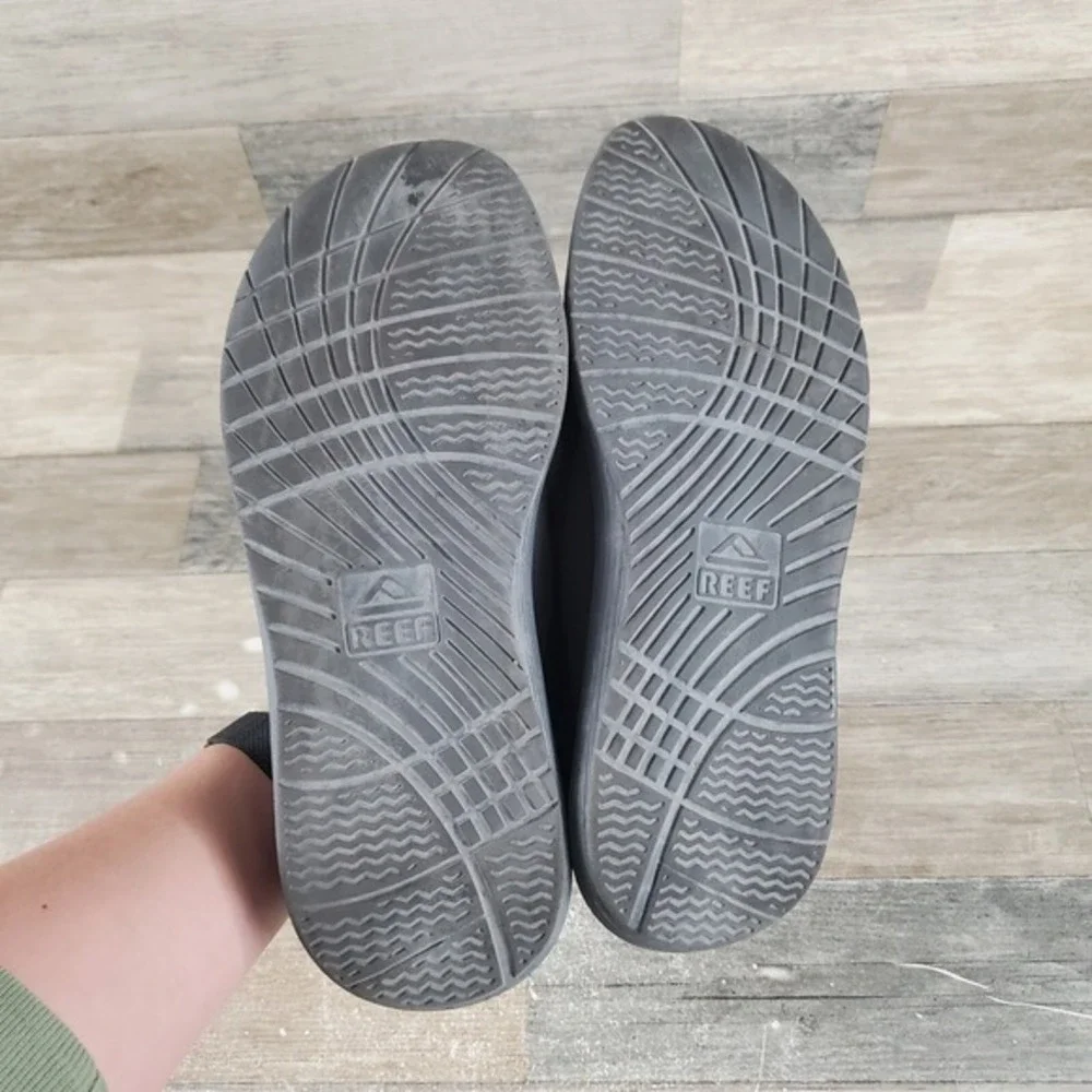 Reef Swellsole Cutback Mens Shoes Sz 9.5 Dark Gray Round Toe Lace Up‎ Sneakers